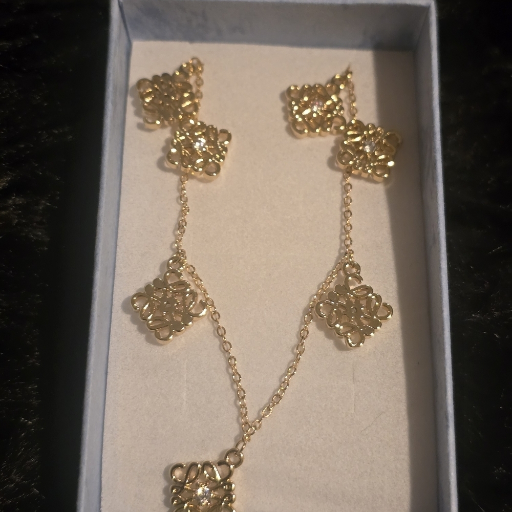 22kgp Dubai Jewelry- Gold Necklace With Intricate Design View 4